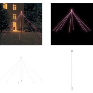 vidaXL Kerstboomverlichting 800 LED's binnen/buiten 5 m meerkleurig - LED-boomverlichting - LED-boomverlichtingen - Kerstverlichting - Kerstverlichtingen