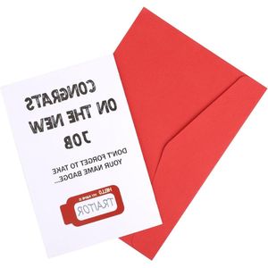 Grappige Nieuwe Baan Congrats Kaart - Afscheidscadeaukaart 15x20cm - Praktisch Collega Verlaat Afscheidskaart - Vrouwelijke Vrienden Collega's - Verraderlijke Stijl .