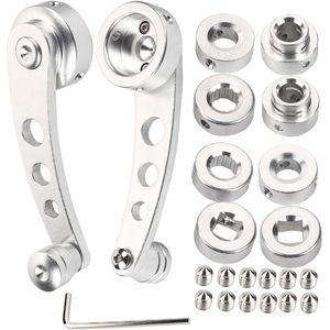 Window Crank Vervangen - Alloy Winder Riser voor Klassieke Auto (Zilver)
