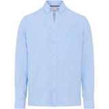 Brax - Overhemd - Blauw - Linnen