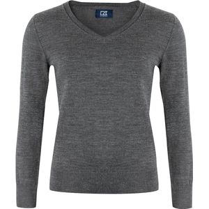 Cutter & Buck Vernon V-neck Dames 355433 - Antraciet Melange - M
