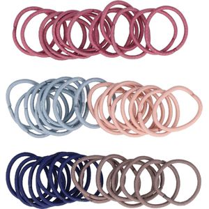 Haarelastieken Dun Klein 50 Stuks 2cm Naturel Bruin Blauw Roze Haar Elastiekjes