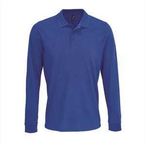 SOL'S Unisex Long Sleeve Polycotton Polo Shirt L03983 - Royal Blue 241 - XS
