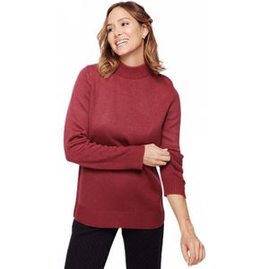 Trui met hoge hals, dik breisel