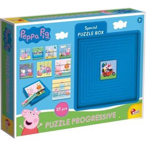 8 progressieve puzzels - Peppa Pig - met zelfcoördinerende doos - LISCIANI