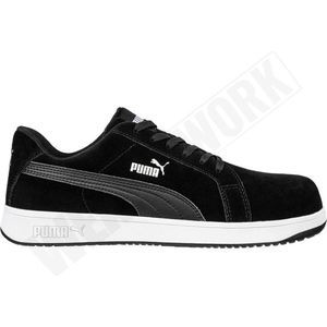 Puma Icon Suede Black Laag S1P 640010 - Zwart - 38