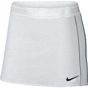 Nike Court Dry Skirt Str Sportrok Dames - White/Black/Black/(Black) - Maat XL