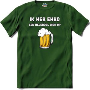 Ik heb EHBO - Bier kleding cadeau - bierpakket kado idee - grappige bierglazen drank feest teksten en zinnen - T-Shirt - Dames - Bottle Groen - Maat XXL