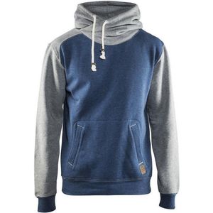 Blåkläder 3399-1157 Hooded Sweatshirt Limited Melange Blue/Grey maat M