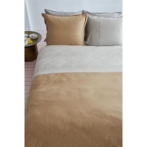 VTWonen Comfy Duotone - Dekbedovertrek - Eenpersoons - 140x200/220 cm - Ochre