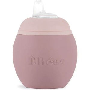 Elhée - Bubble siliconen oefenfles - anti-lek tuitbeker - 240ml - Blush Nude