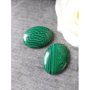 Zaksteen 40 x 30 mm Malachiet Look (Synthetisch)