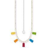 Thomas Sabo - KE2208-052-7-L50V - Ketting - 925 Zilver - Dames - Goldbär Veelkleurig - 42+8 cm