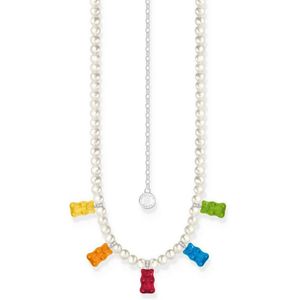 Thomas Sabo - KE2208-052-7-L50V - Ketting - 925 Zilver - Dames - Goldbär Veelkleurig - 42+8 cm