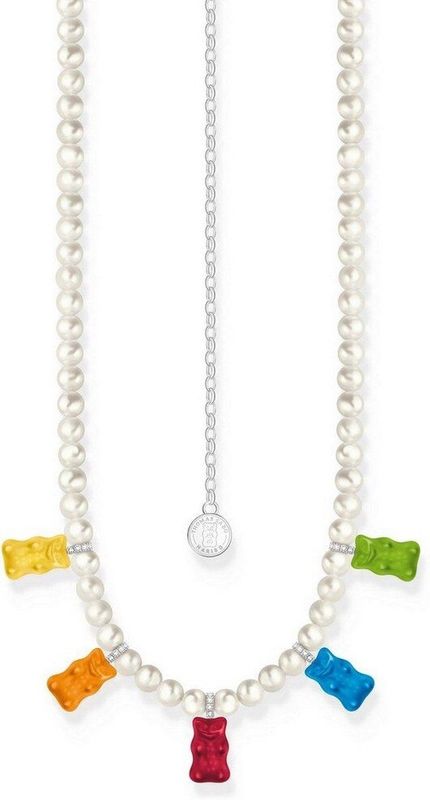 Thomas Sabo - KE2208-052-7-L50V - Ketting - 925 Zilver - Dames - Goldbär Veelkleurig - 42+8 cm