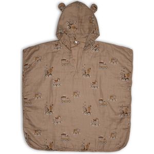 Flor mousseline poncho - carnavalstrein