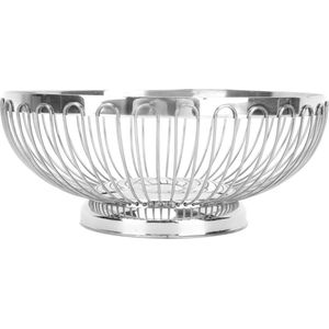 Fruitschaal Moderne Stijl Roestvrijstalen Fruitmand Grote Capaciteit RVS Spiegel Gepolijst Woonkamer - L (50x26x32cm/197x102x126in) .