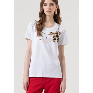 Fracomina - T-Shirt - Wit - M (38)