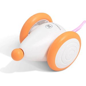 Cheerble Wicked Mouse - Interactief kattenspeeltje met bots sensoren - Speelgoedmuis voor katten - USB Oplaadbaar - Kattenspeelgoed - Oranje