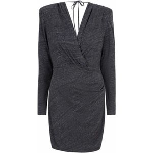 Dante 6 - Faeza - Jerseyjurk - Zwart - V-hals - Lange Mouwen