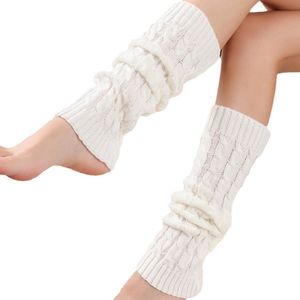 Beenwarmers - Leg Warmers - Gebreid Warme Onderdelen voor Boven de Enkels - 1 paar - Voor Vrouwen en Meisjes - Wit