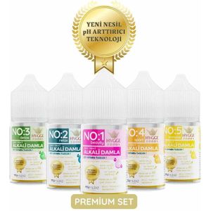 Hyggefoods - Trend 5-Pack Keto Druppels - 1.Beauty - 2.Relax - 3.Detox - 4.Sport & 5.Immuunsysteem - Nieuwe Generatie Alkaline Drops - Trend 5-Pack Druppels