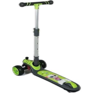 Kinderstep 3-12 jaar - opvouwbare kinderstep - met 3 verstelbare hoogtes - 3 knipperende wielen en antislip deck - geschikt voor jongens en meisjes - vanaf kleuterleeftijd - tot 80 kg - veilig premium kinderskateboard Voertuig (Scooter, Rok, Scooter,