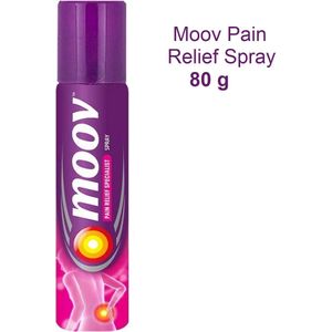 Moov Pijn Verlichtende Spray - 100% Ayurvedisch - 80 gram - Moov Pain Relief Spray -  Helpt Spieren Ontspannen - 80 g