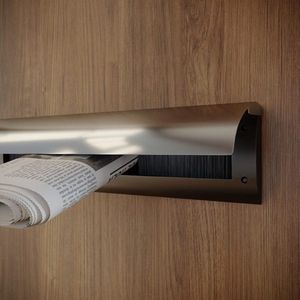 Brievenbusklep RVS | Binnenbriefplaat RVS | Brievenbusborstel RVS met klep | door-line brievenbus Luxe