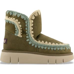 Mou - MU.FW531025A - Leren Laarzen - Groen - Casual