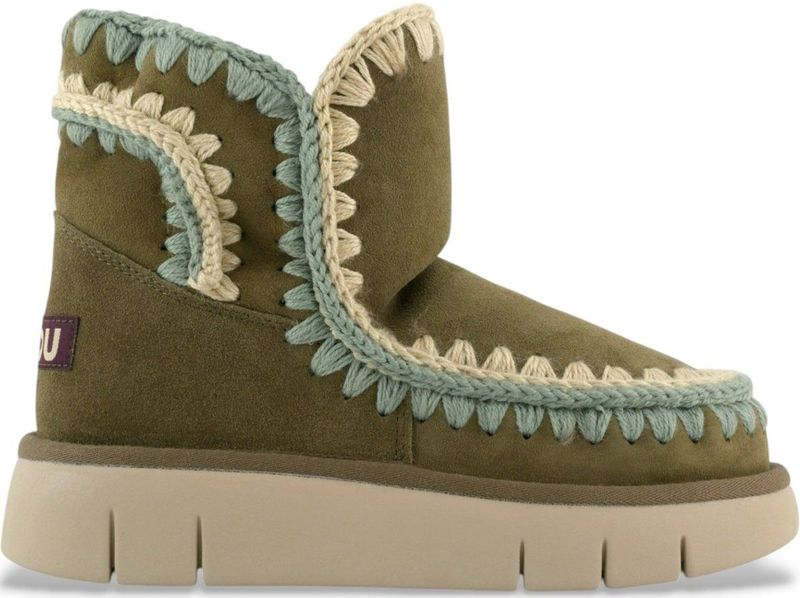 Mou - MU.FW531025A - Leren Laarzen - Groen - Casual