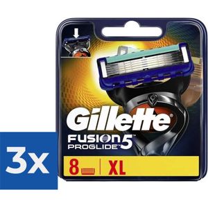 Gillette Fusion5 ProGlide -Scheermesjes - 8 Stuks - Voordeelverpakking 3 stuks