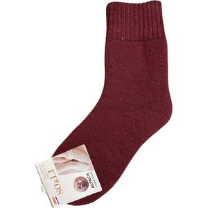 green-goose® Alpaca Damessokken - 1 Paar - Maat 39-42 - Rood - 95% Alpaca Wol - Heerlijk Zacht - Uitstekende Kwaliteit - Lekker Warm en Rekbaar
