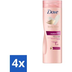 4 x Dove Bodylotion Care & Glow 400 ml - Lichaamslotion - Dove - Stralende Huid - Hydratatie - Ceramide