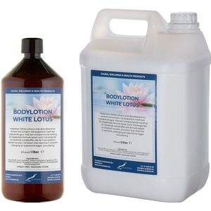 Bodylotion White Lotus 1 liter - hervulbaar + Jerrycan 5 liter navulling