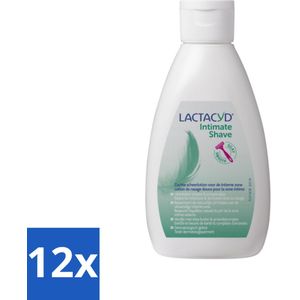 Lactacyd – Intimate Shave – Scheerlotion – 200 ml - Voordeelverpakking - 12 stuks