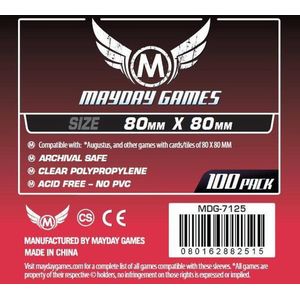 100 Mayday Games Card Sleeves 80 x 80mm (MDG-7145)