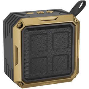 Draadloze Bluetooth-luidspreker voor thuis, buiten, desktop, draagbaar, krachtige muziekluidspreker, subwoofer - goud