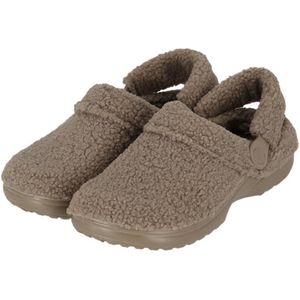 Apollo dames cloq / slipper - beige - teddy - maat 41/42