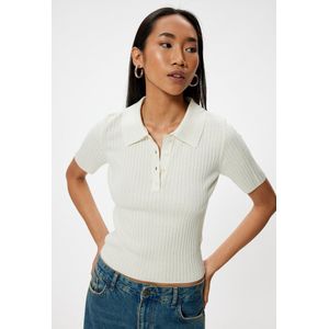 Polokraag Met knoppen Sweater