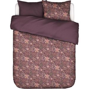 ESSENZA Ophelia Dekbedovertrek plum wine - Tweepersoons – 200x200/220 cm