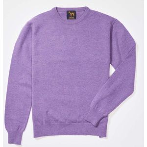 Osborne Knitwear Trui met ronde hals - Sweater heren in Lamswol - Pullover Heren - Clematis - L