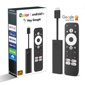 Dcolor Android TV Stick 4K – Google Gecertificeerd – Chromecast – Android Box – Snelle TV Dongle