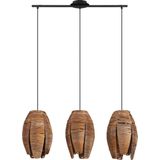 EGLO Mongu 1 Hanglamp - E27 - 79,5 cm - Zwart/Bruin