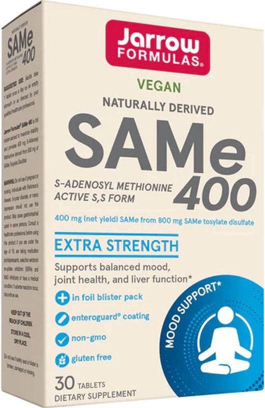 SAM-e 400mg 30 tabletten - S-Adenosyl Methionine | Jarrow Formulas