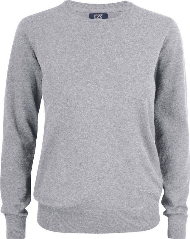 Cutter & Buck Oakville Crewneck Dames 355417 - Grijs Melange - S