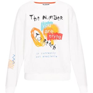 Mo - ATHLSR - Sweatshirt - Lichtblauw - Motiefprint
