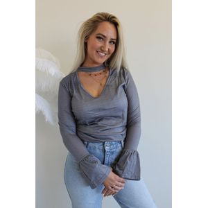Celine Top | Grijs | Maat S | Meerdere kleuren en maten verkrijgbaar