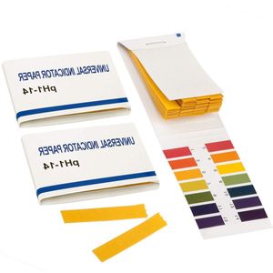 JGS Premium - Pack van 2 Teststrips voor pH-waarde met kleurschaal van 1 tot 14 - 80 strips