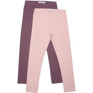 Minymo Kinder Leggings Basic Leggings (2-pack) Misty Rose-146